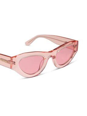 For Love And Lemons X DIFF Lucy Pastel Pink Rose Sunglasses NWT